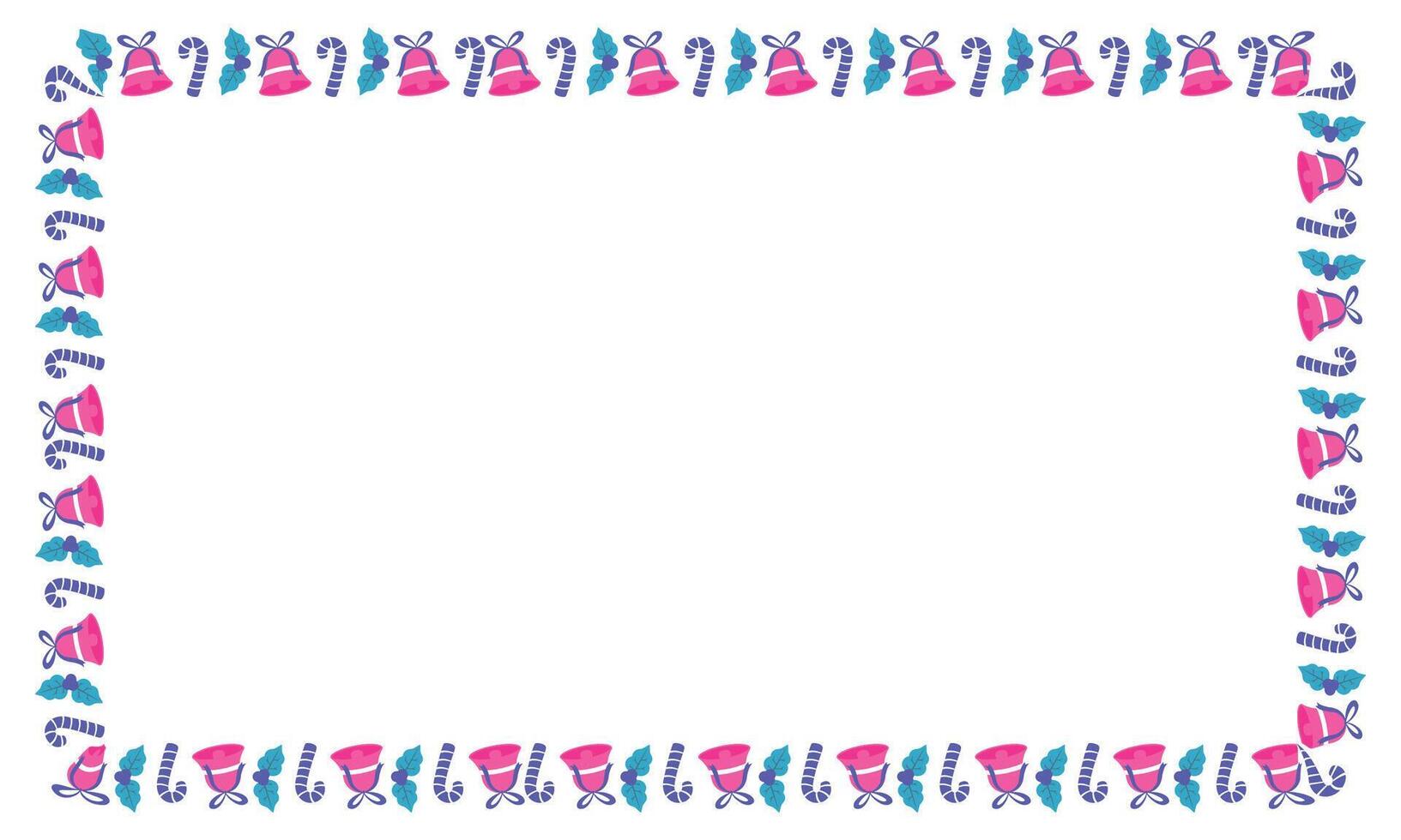 Frame template for christmas season celebration, christmas wreath concept vector