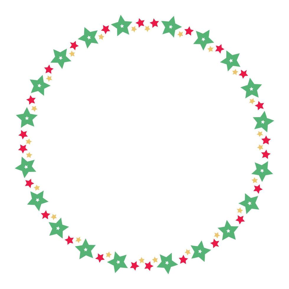 Frame template for christmas season celebration, christmas wreath concept vector