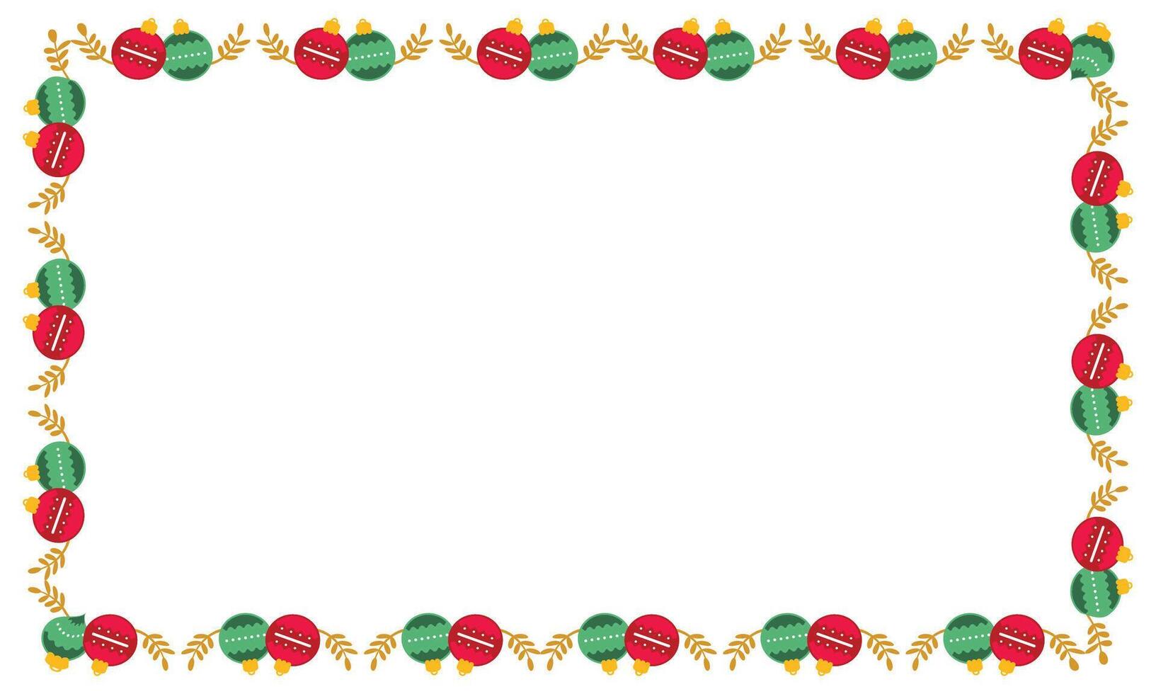 Frame template for christmas season celebration, christmas wreath concept vector