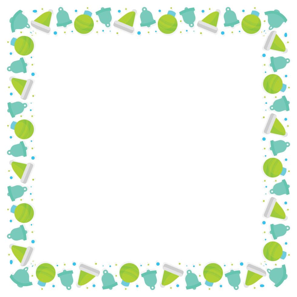 Frame template for christmas season celebration, christmas wreath concept vector