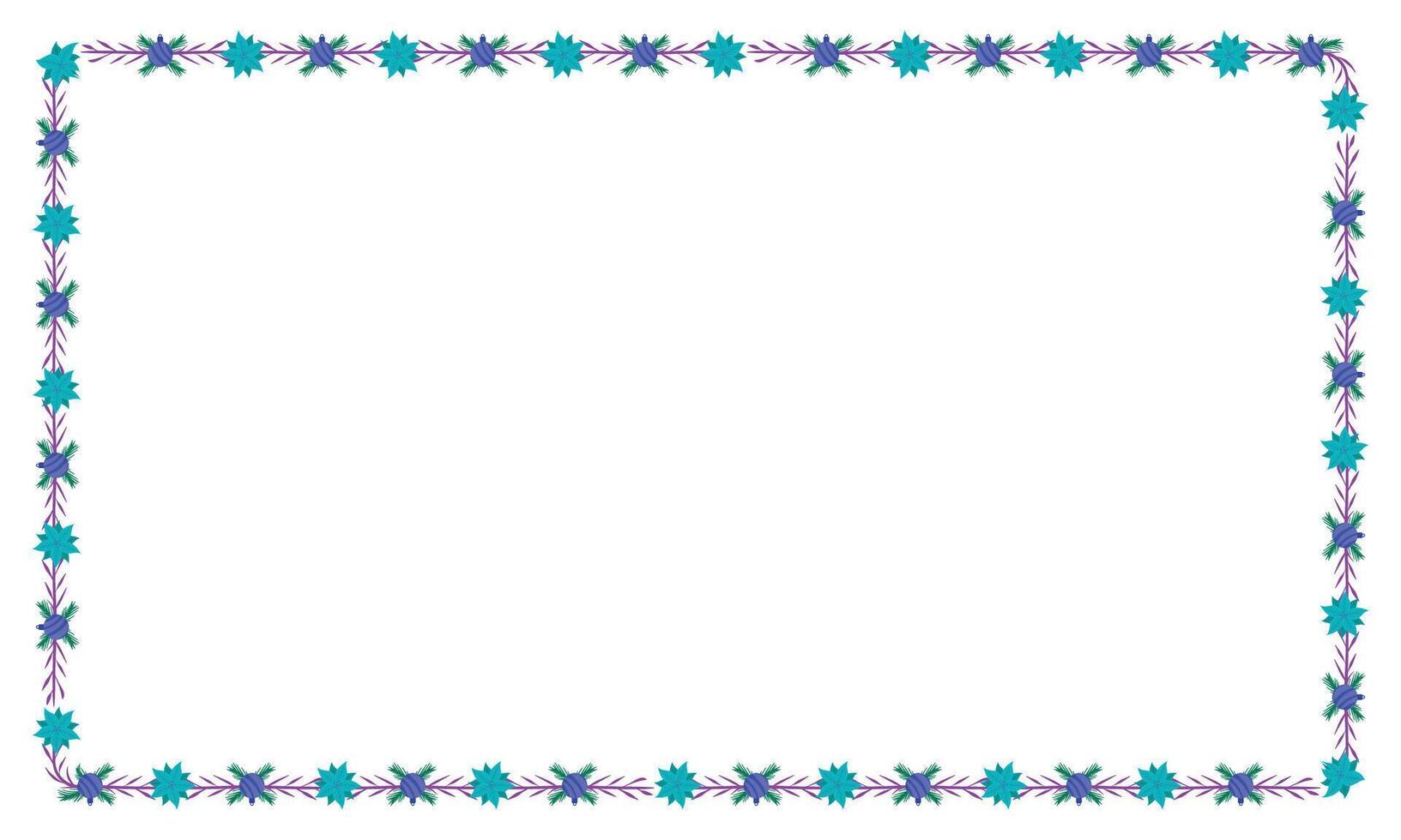 Frame template for christmas season celebration, christmas wreath concept vector