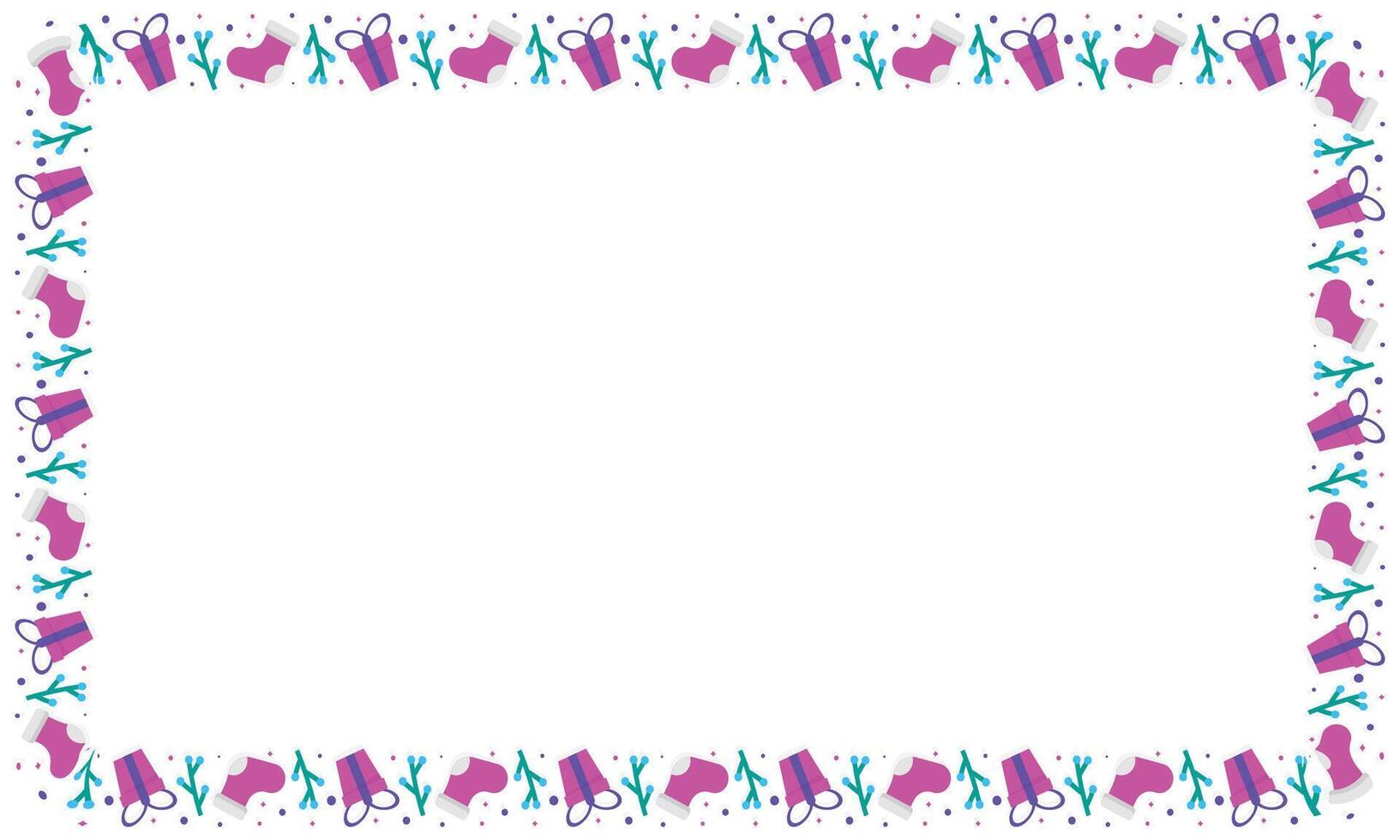Frame template for christmas season celebration, christmas wreath concept vector