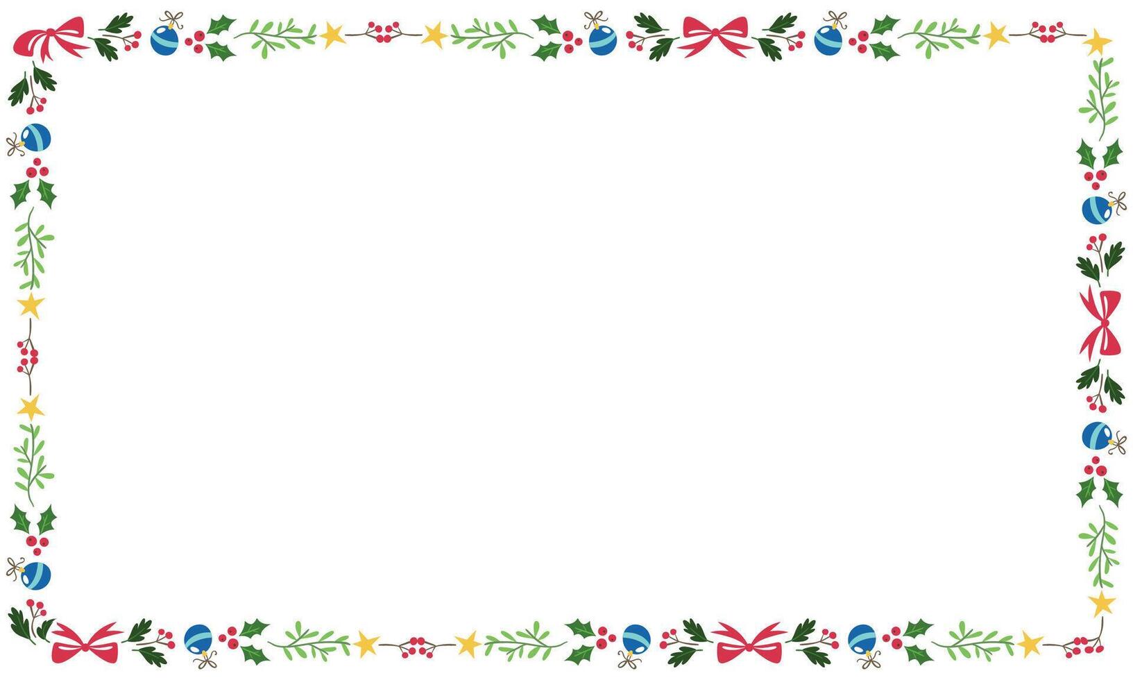 Frame template for christmas season celebration christmas wreath concept vector
