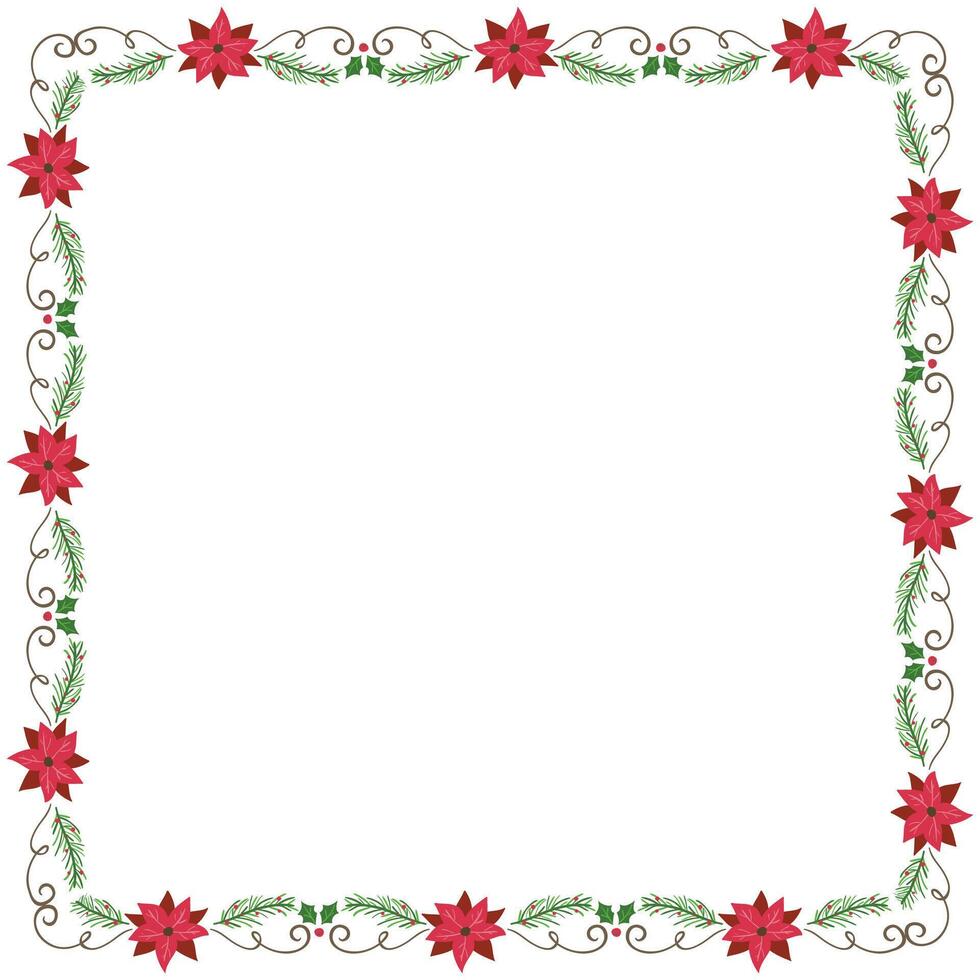 Frame template for christmas season celebration christmas wreath concept vector