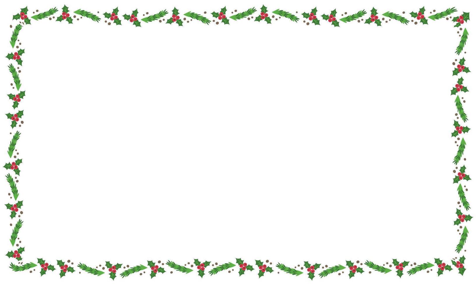 Frame template for christmas season celebration christmas wreath concept vector