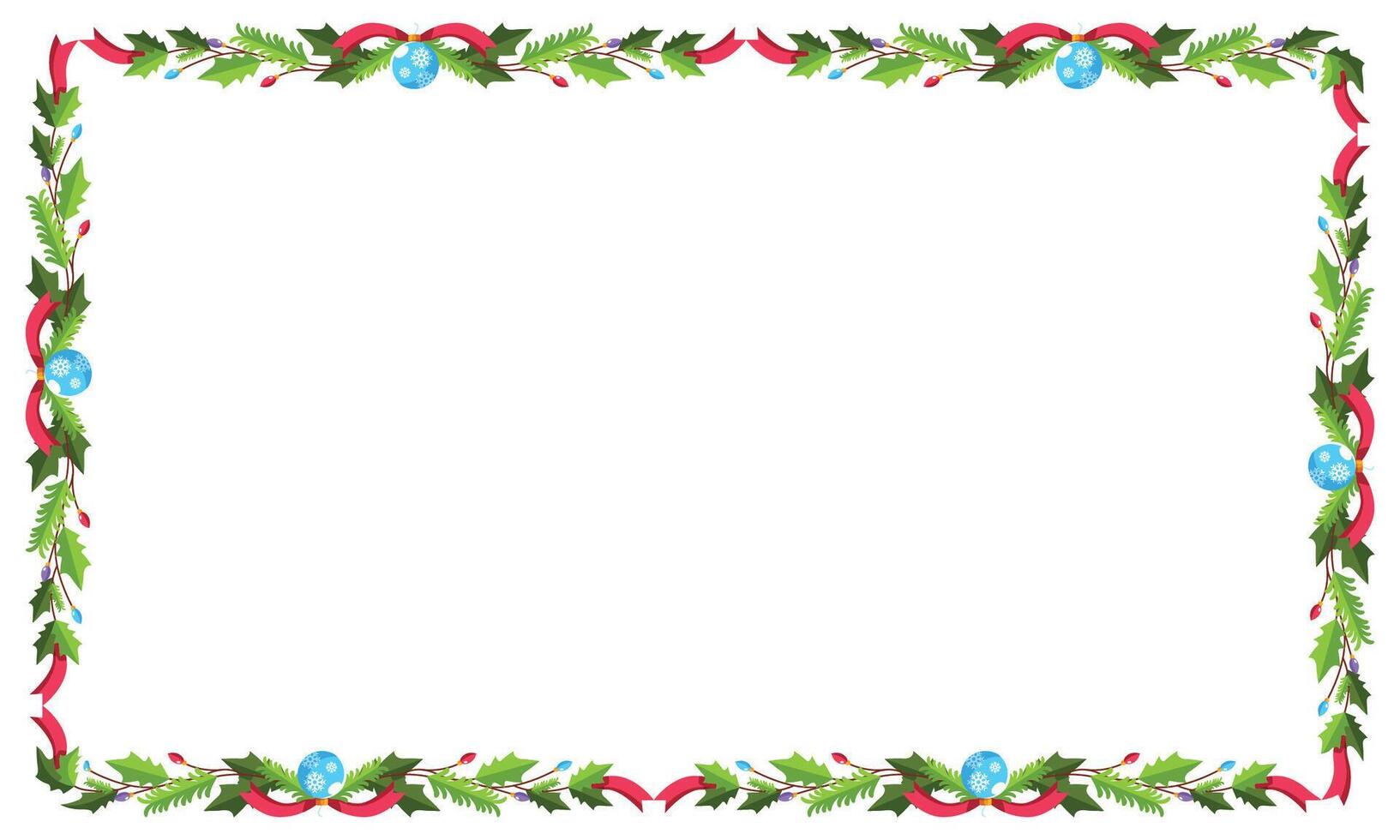 Frame template for christmas season celebration christmas wreath concept vector