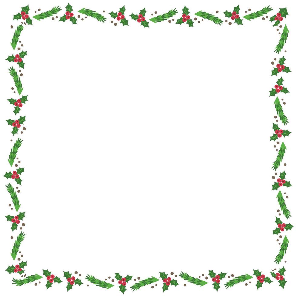 Frame template for christmas season celebration christmas wreath concept vector