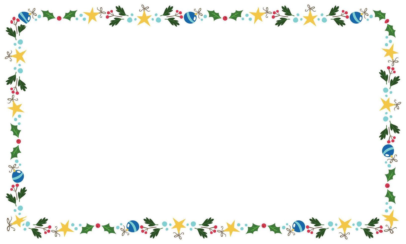 Frame template for christmas season celebration christmas wreath concept vector