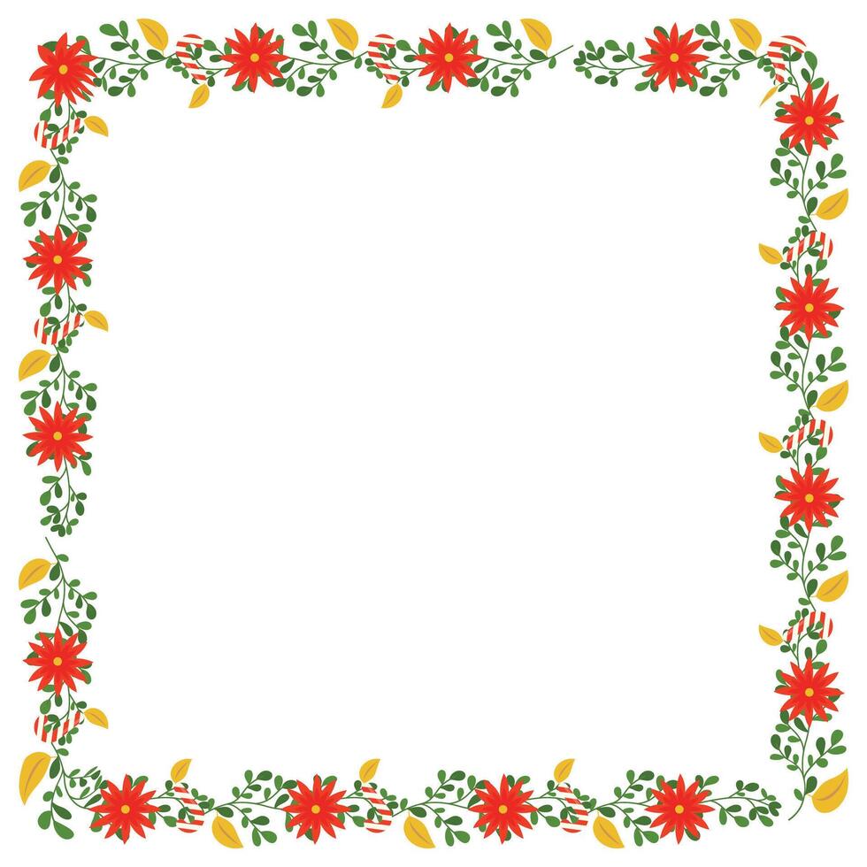 Frame template for christmas season celebration christmas wreath concept vector