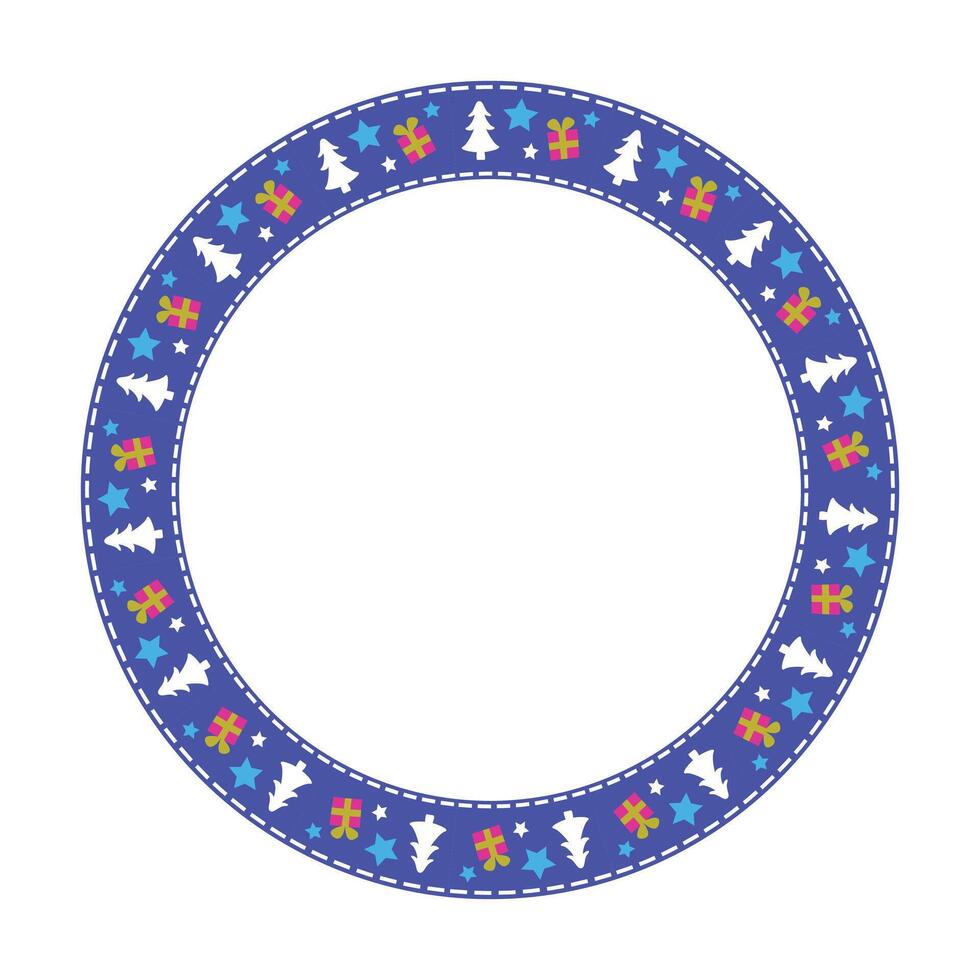 Frame template for christmas season celebration christmas wreath concept vector