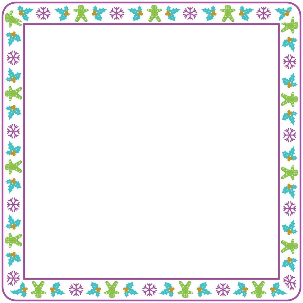 Frame template for christmas season celebration christmas wreath concept vector