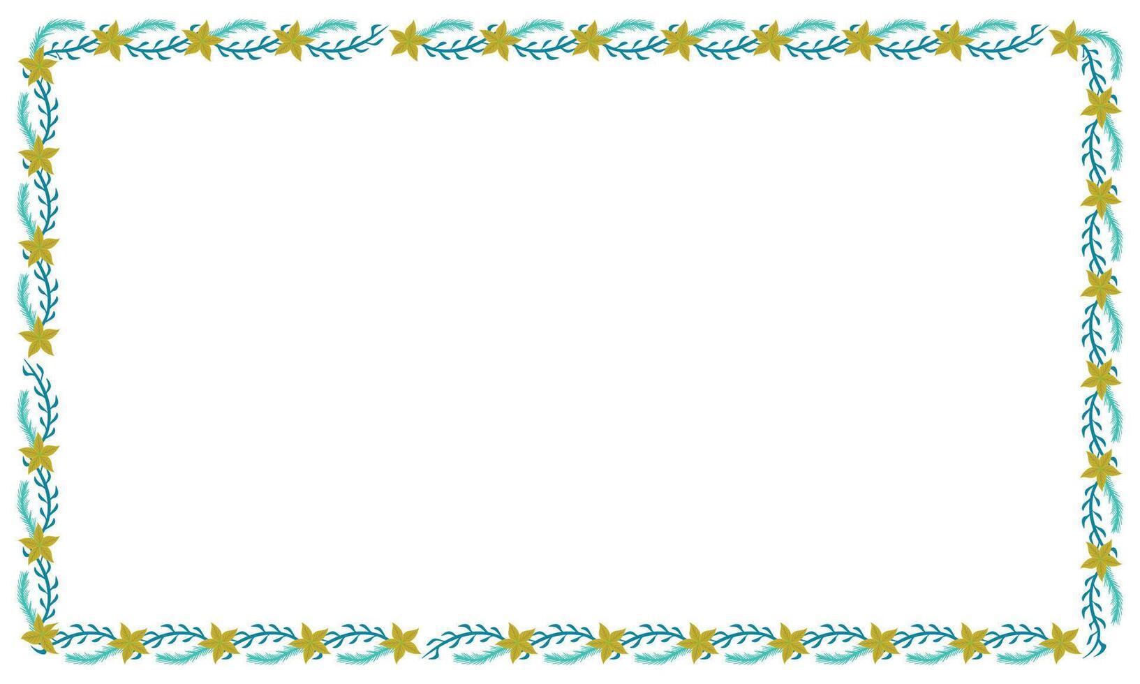 Frame template for christmas season celebration christmas wreath concept vector