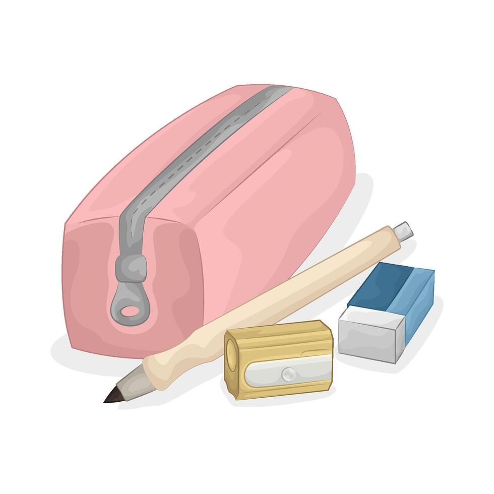 Illustration of stationery vector