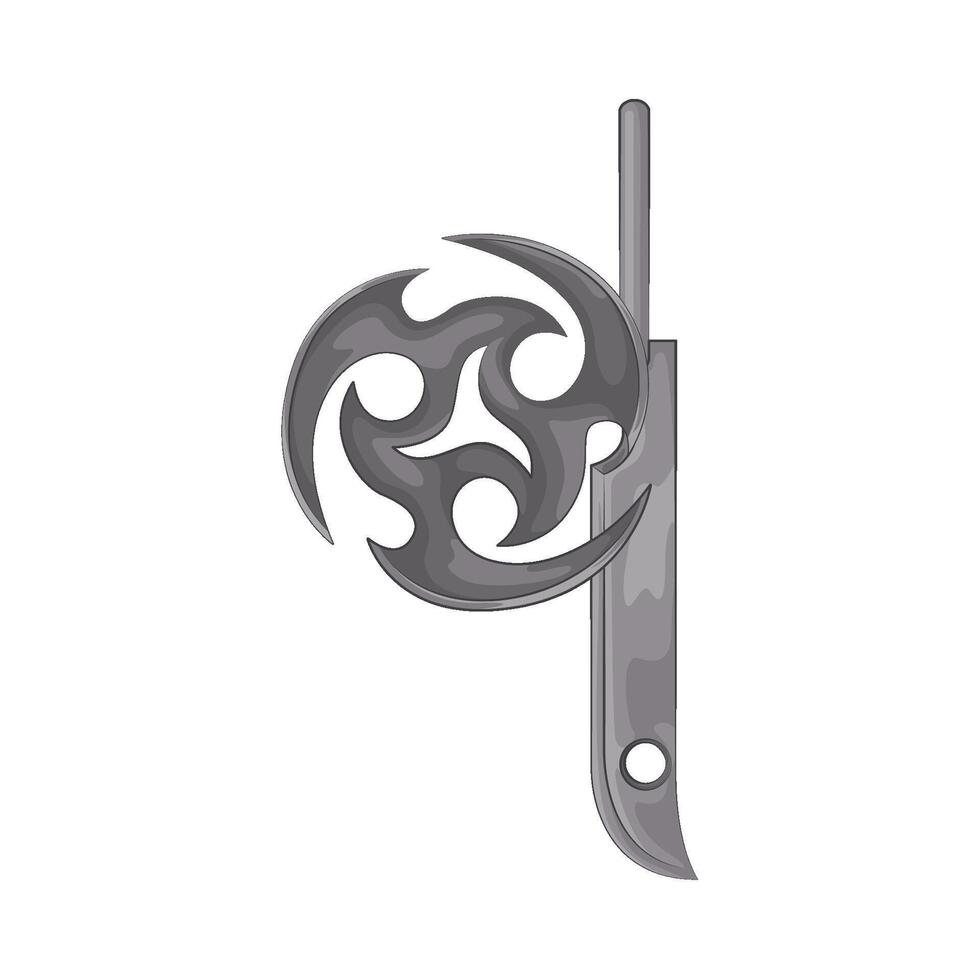 Illustration of shuriken vector