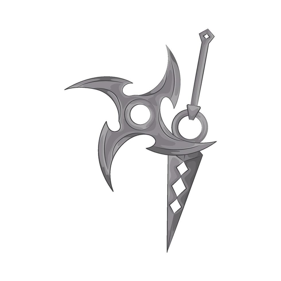 Illustration of shuriken vector