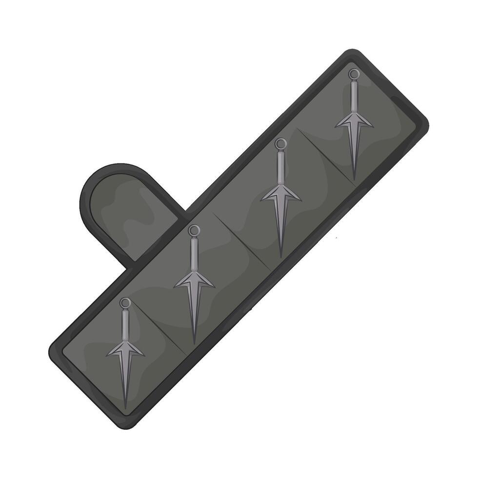 Illustration of kunai vector