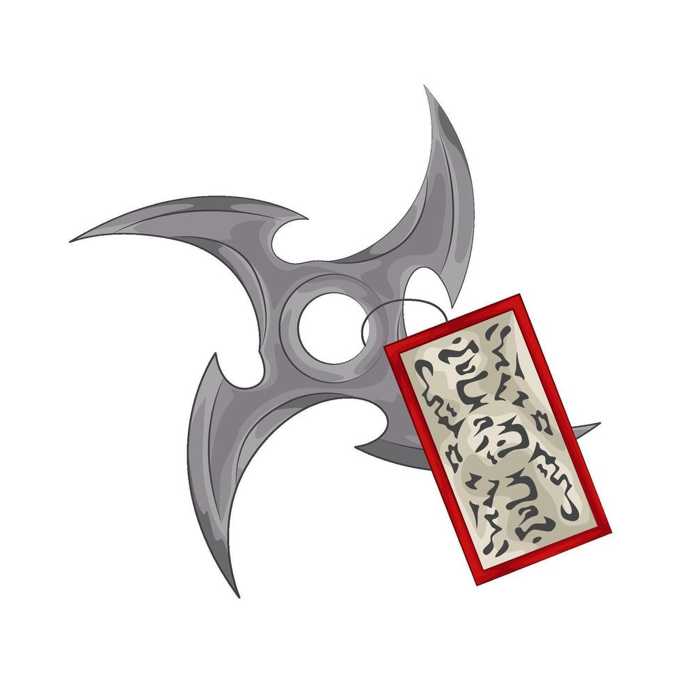 Illustration of shuriken vector