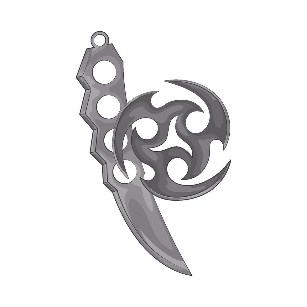Illustration of shuriken vector