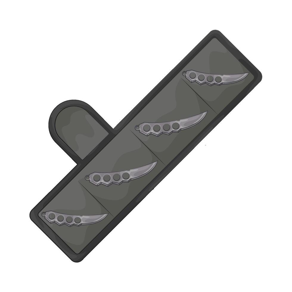 Illustration of kunai vector