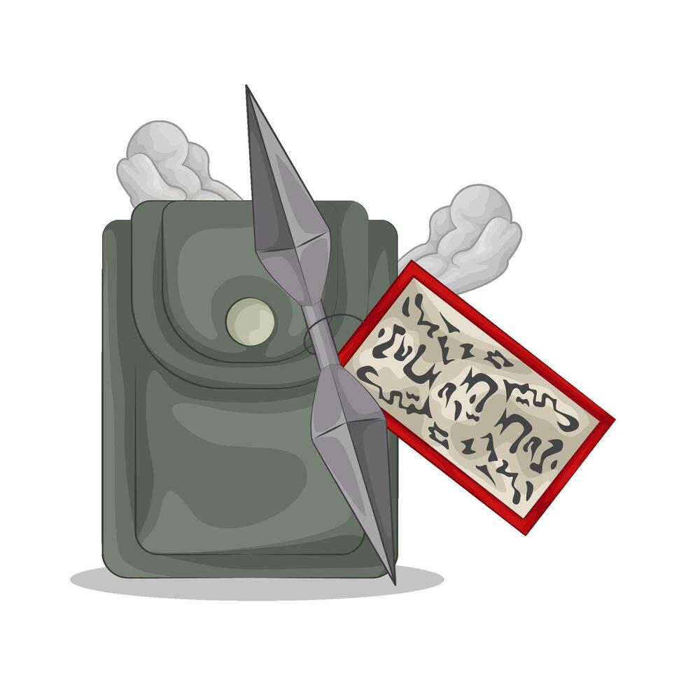 Illustration of kunai vector