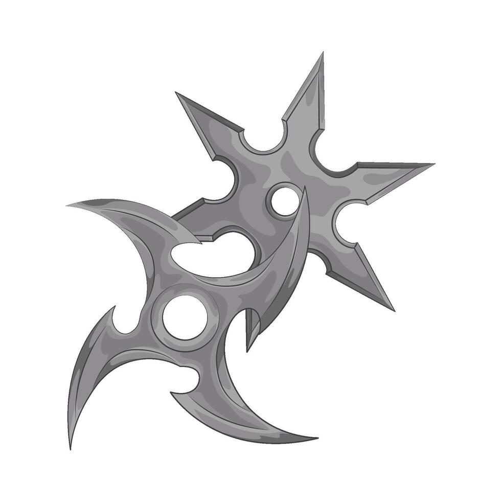 Illustration of shuriken vector