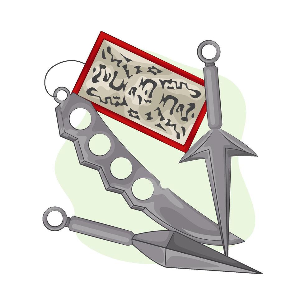 Illustration of kunai vector