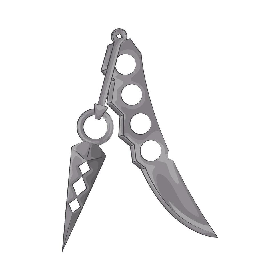 Illustration of kunai vector