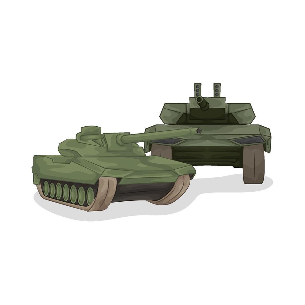Illustration of tank vector