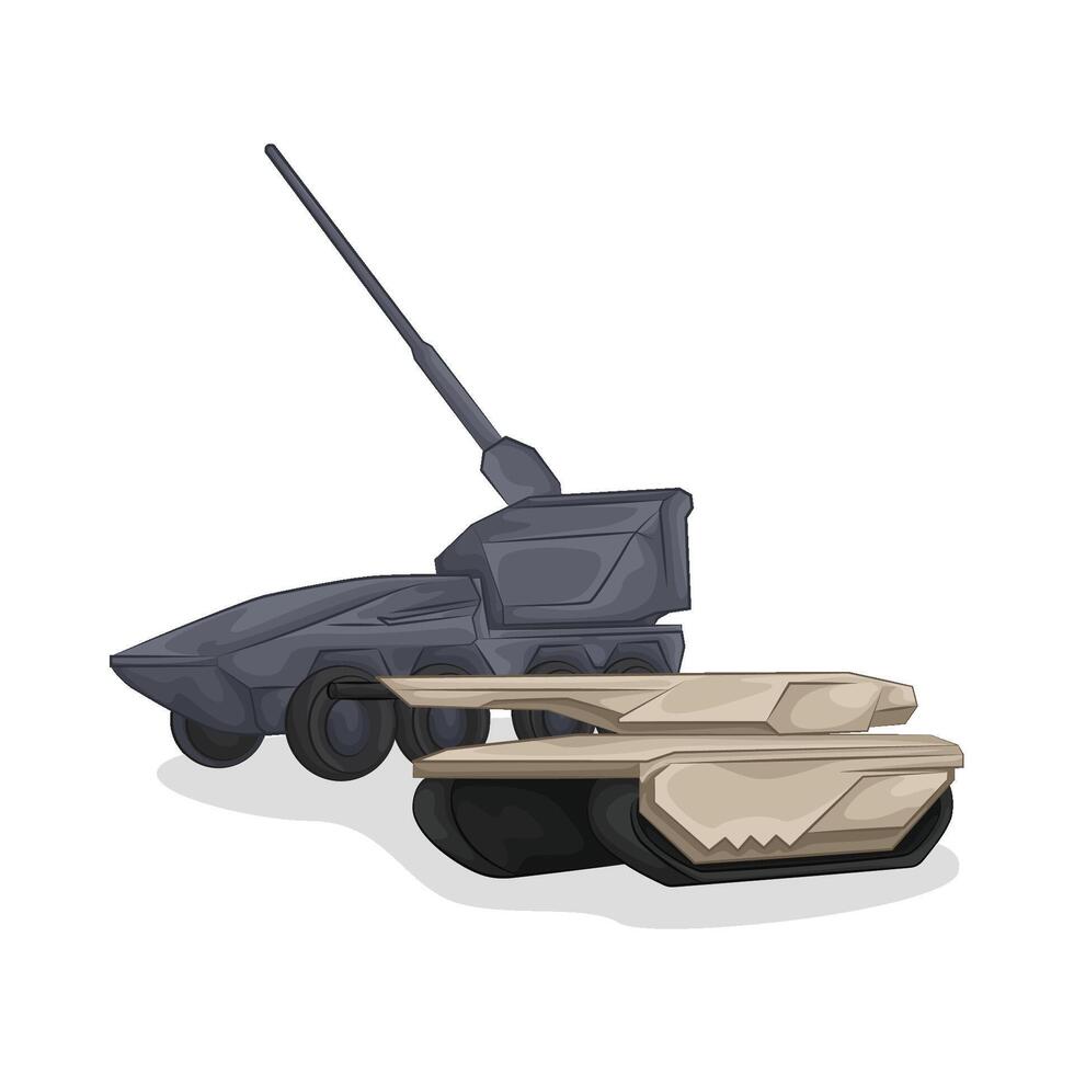 Illustration of tank vector