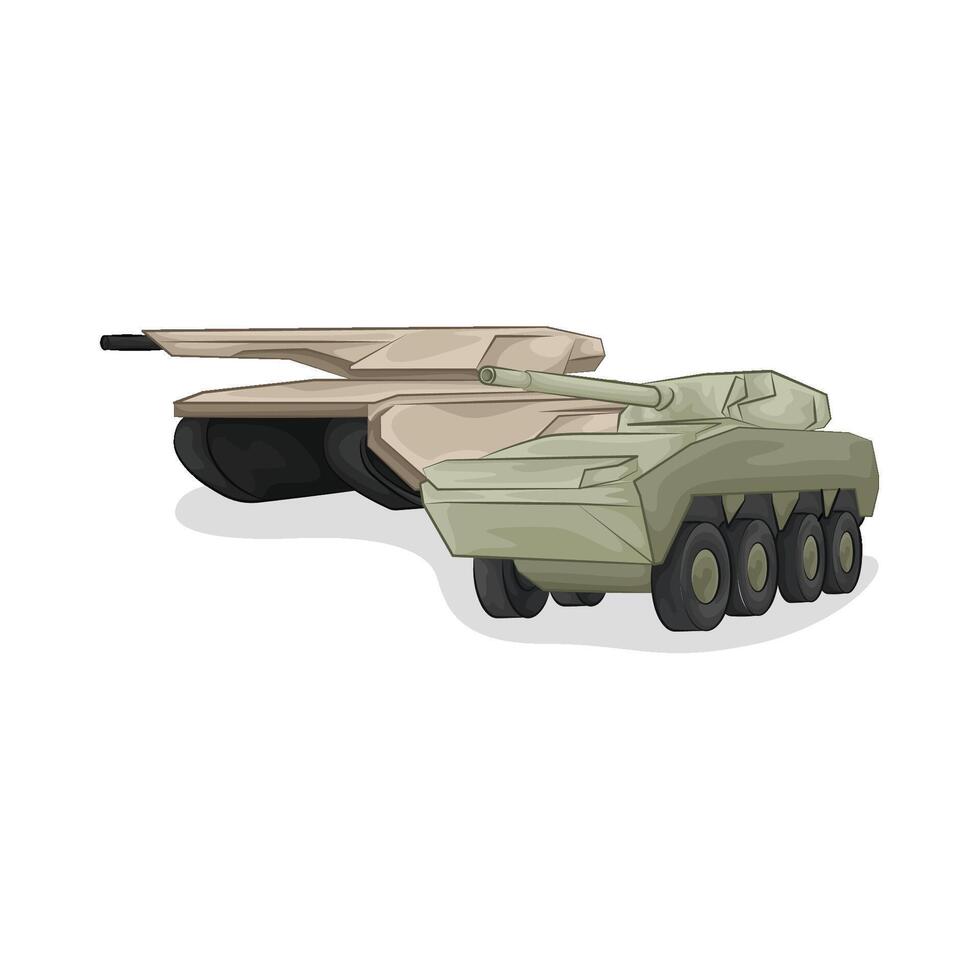Illustration of tank vector