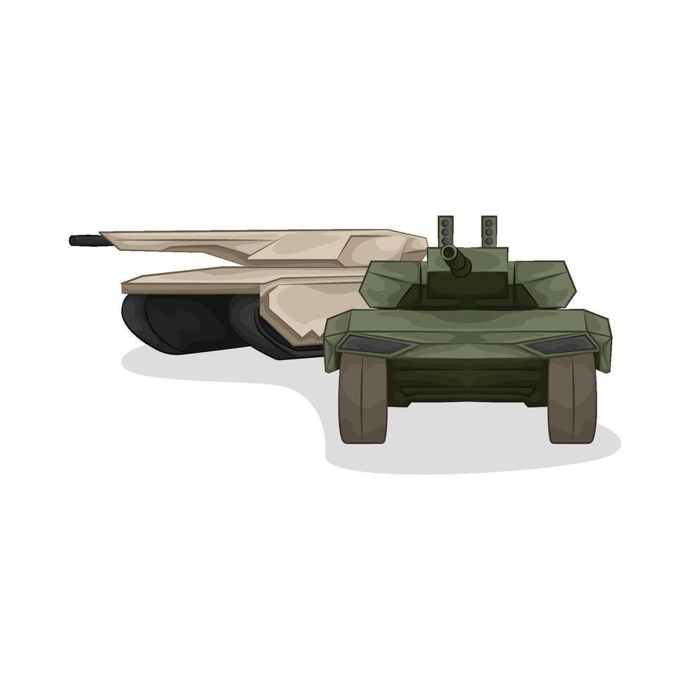 Illustration of tank vector