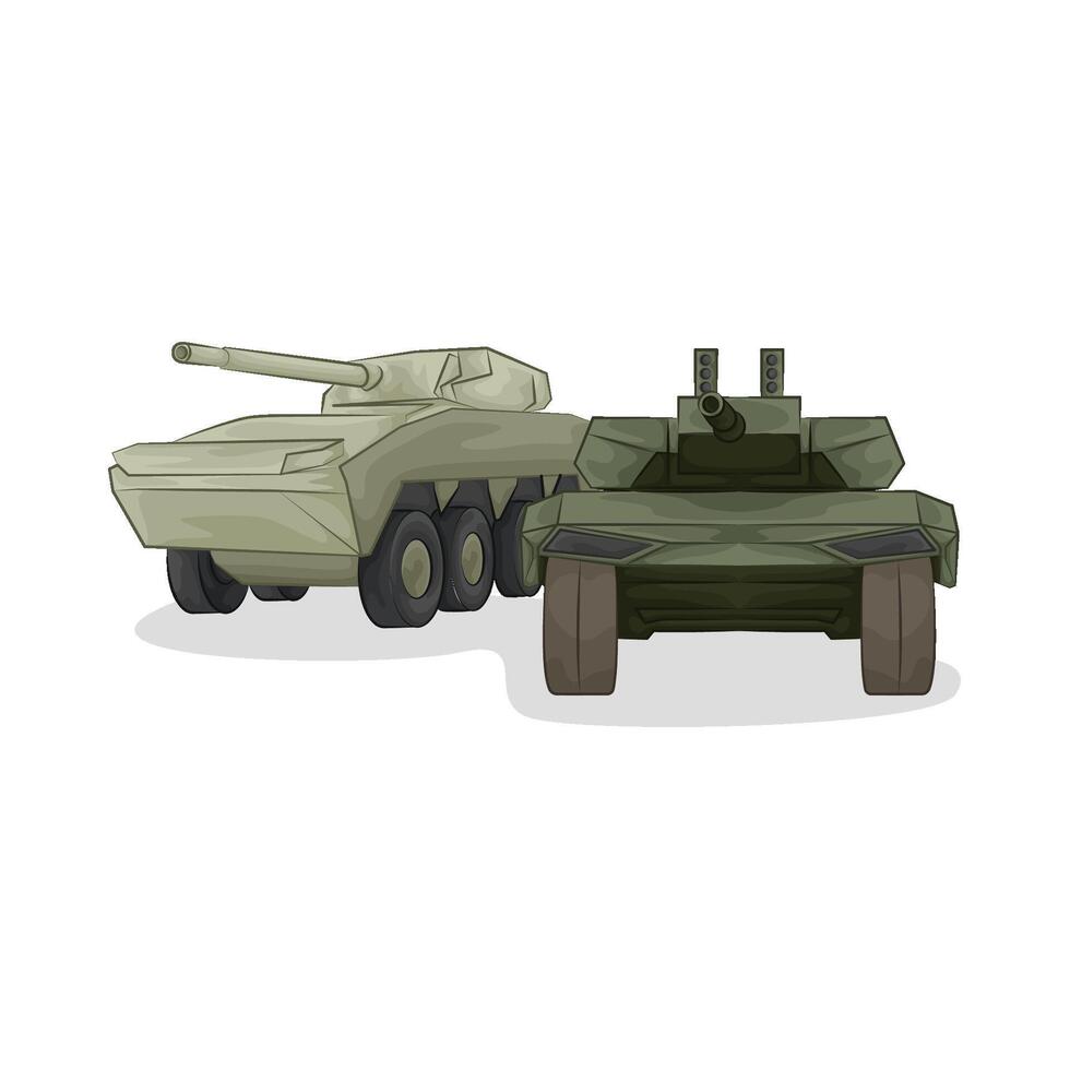 Illustration of tank vector