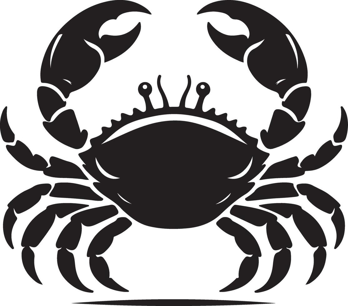 Crab silhouette. Logos. Crab isolated on gray background. crab illustration logo vector