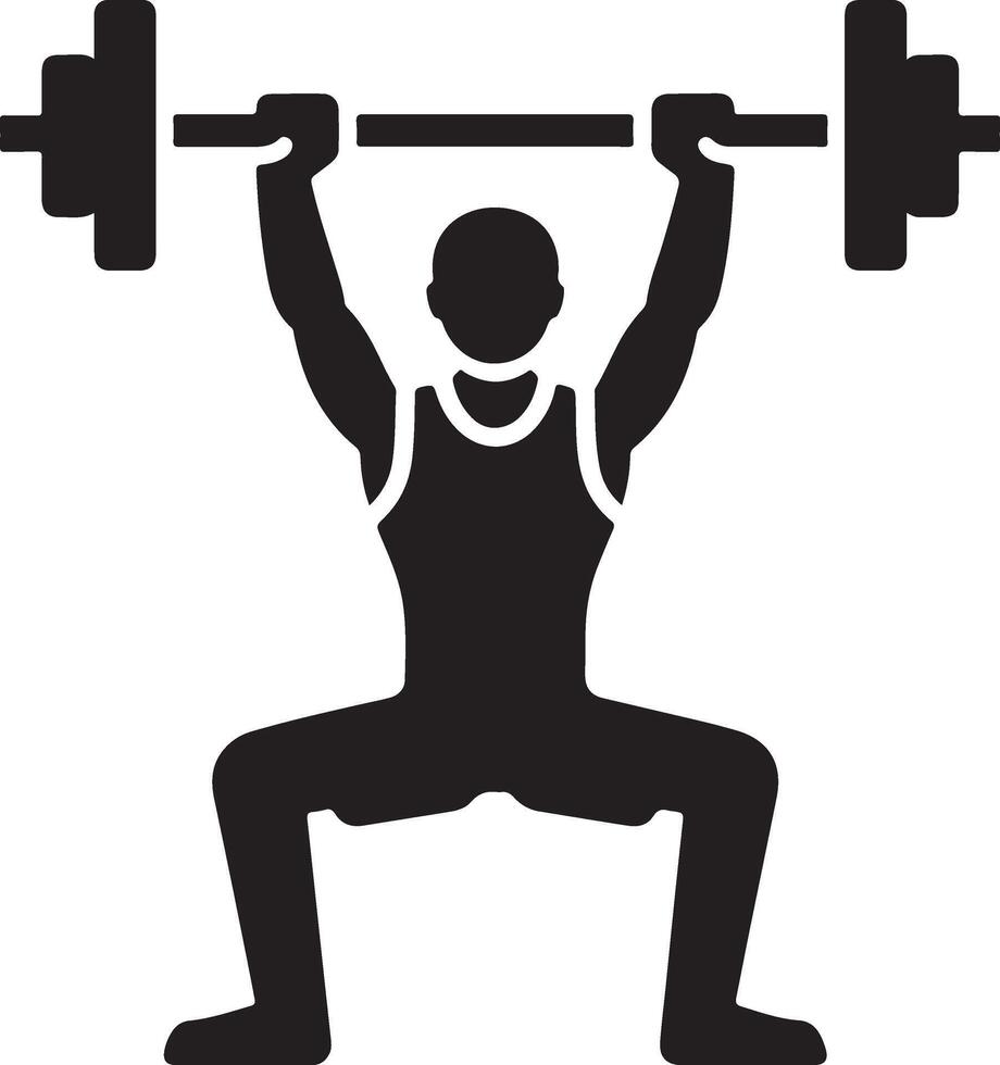 silhouette illustration of different male and female athletes which are working out vector