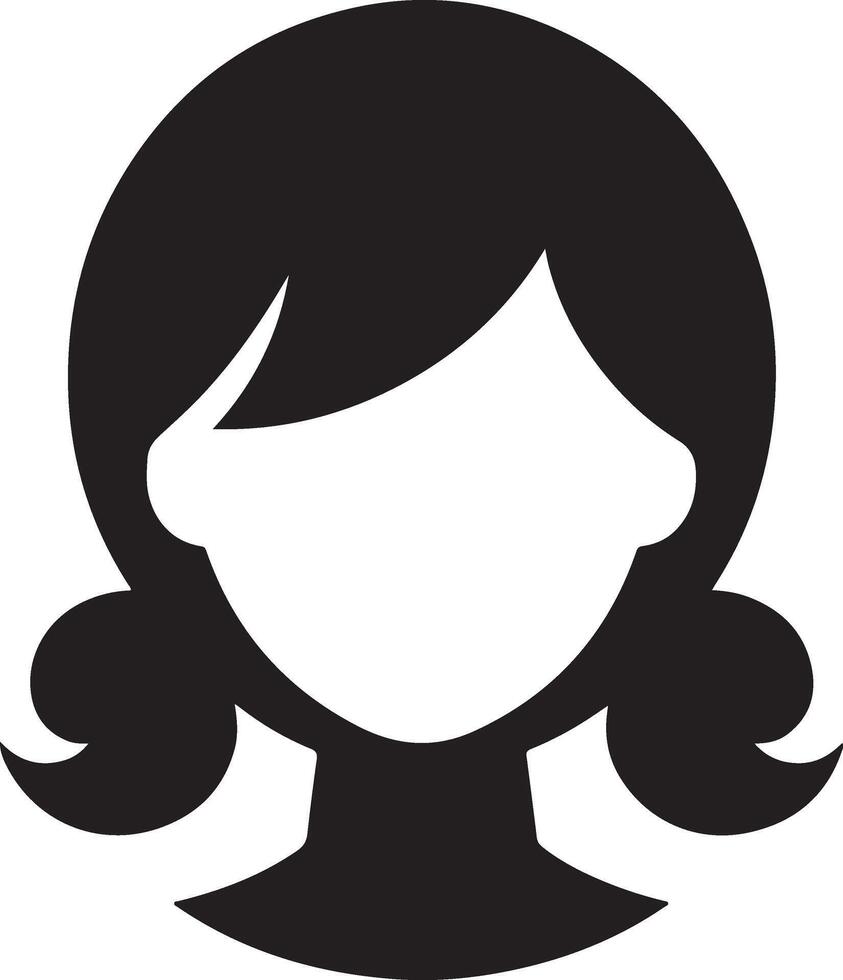Human head profile black shadow silhouette illustration isolated on white background. Head icon. vector