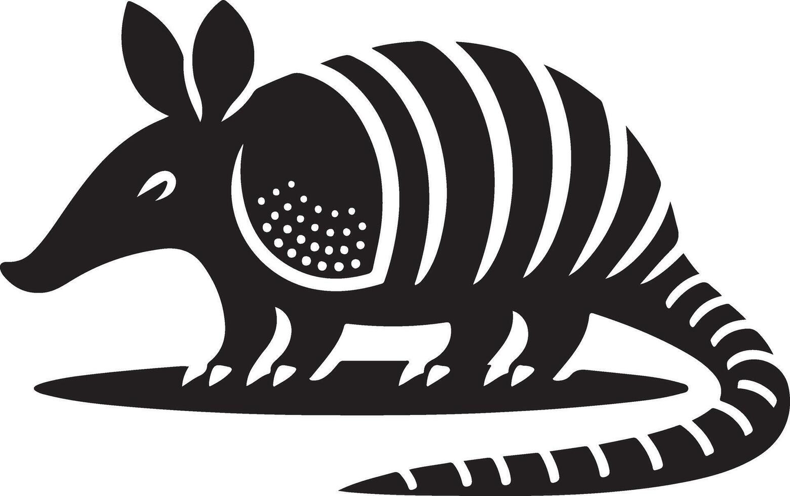 Armadillos silhouette, Handdrawn Armadillos silhouette illustration vector