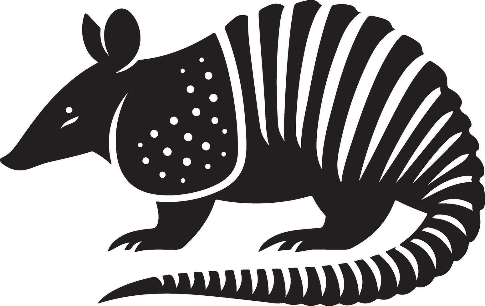 Armadillos silhouette, Handdrawn Armadillos silhouette illustration vector