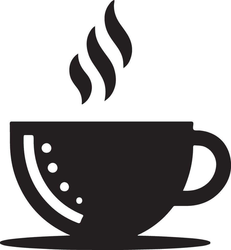 Cup of coffee icon. Tea cup illustration. Cup flat icon. Cup outline pictogram vector