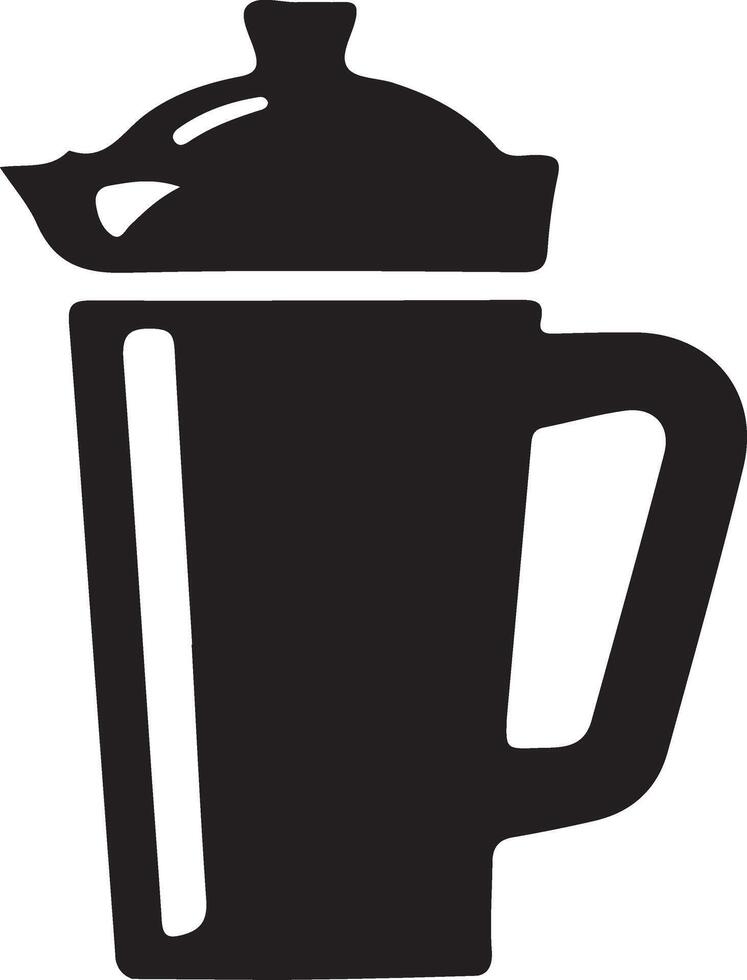 Jug of Water Icon in trendy long style isolated vector