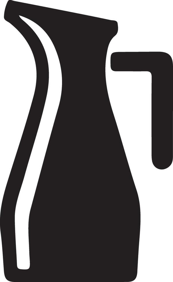 Jug of Water Icon in trendy long style isolated vector