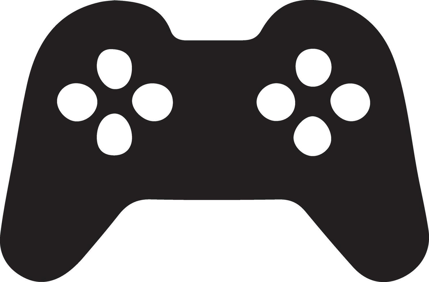 game controller or gamepad flat icon for gaming apps and websites vector