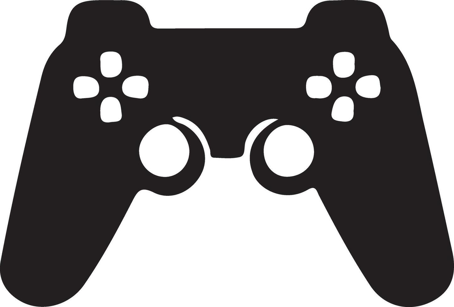 game controller or gamepad flat icon for gaming apps and websites vector