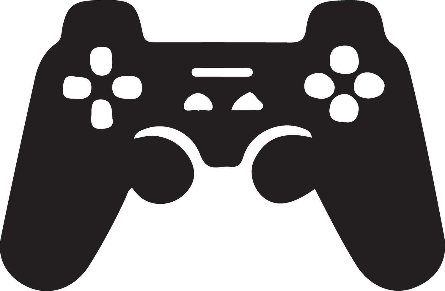 game controller or gamepad flat icon for gaming apps and websites vector