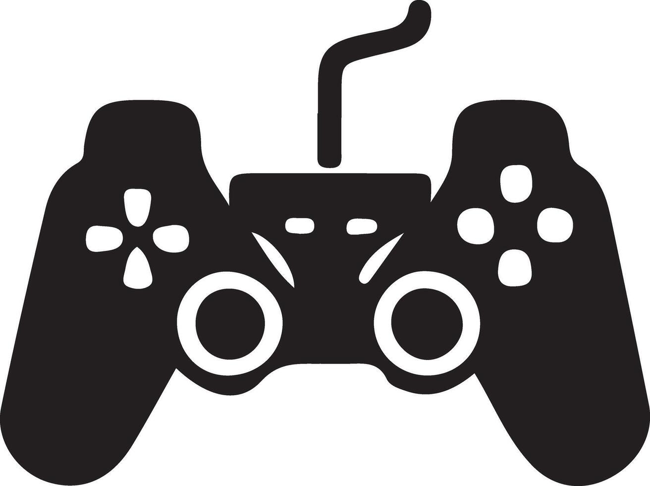 game controller or gamepad flat icon for gaming apps and websites vector