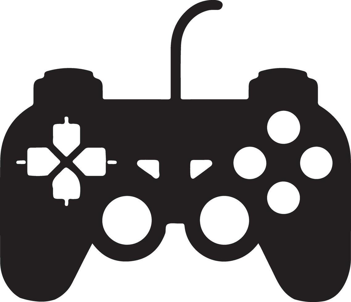 game controller or gamepad flat icon for gaming apps and websites vector