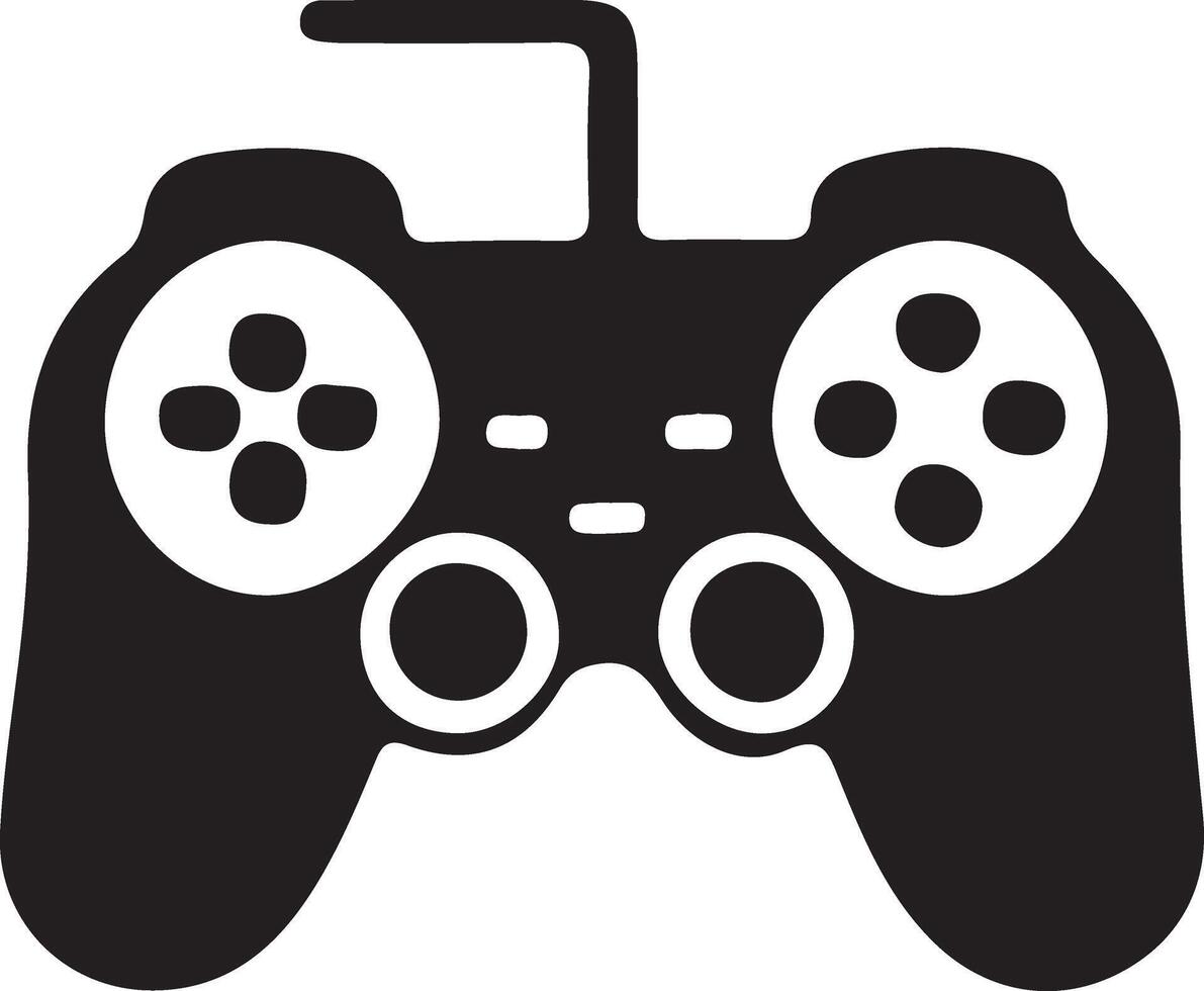 game controller or gamepad flat icon for gaming apps and websites vector