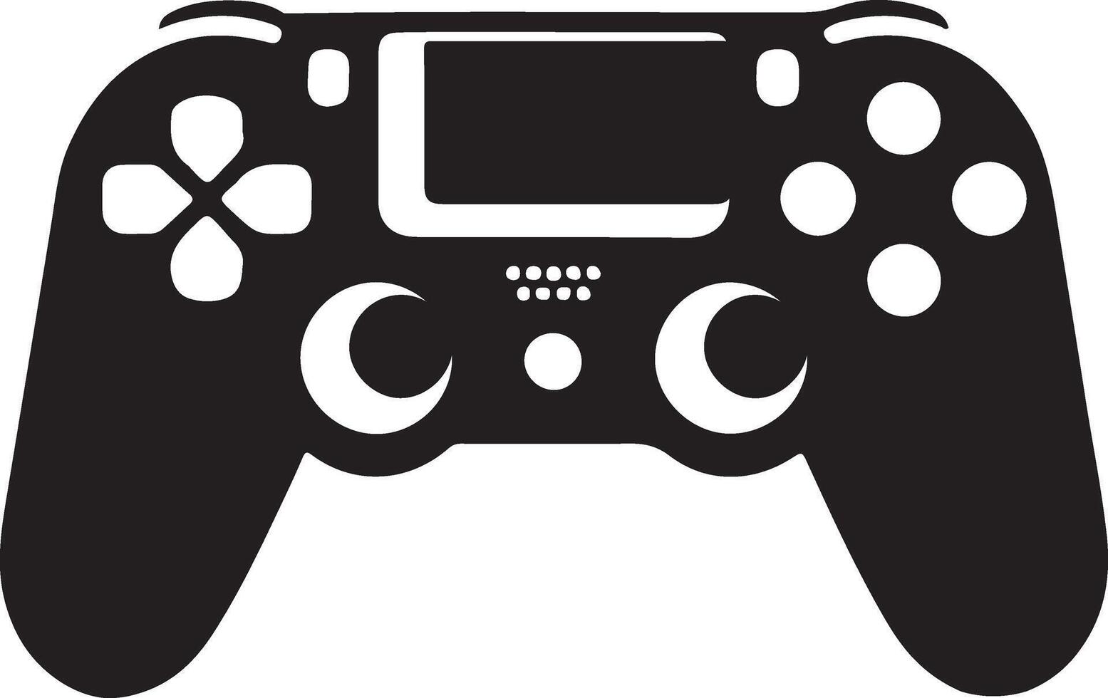 game controller or gamepad flat icon for gaming apps and websites vector