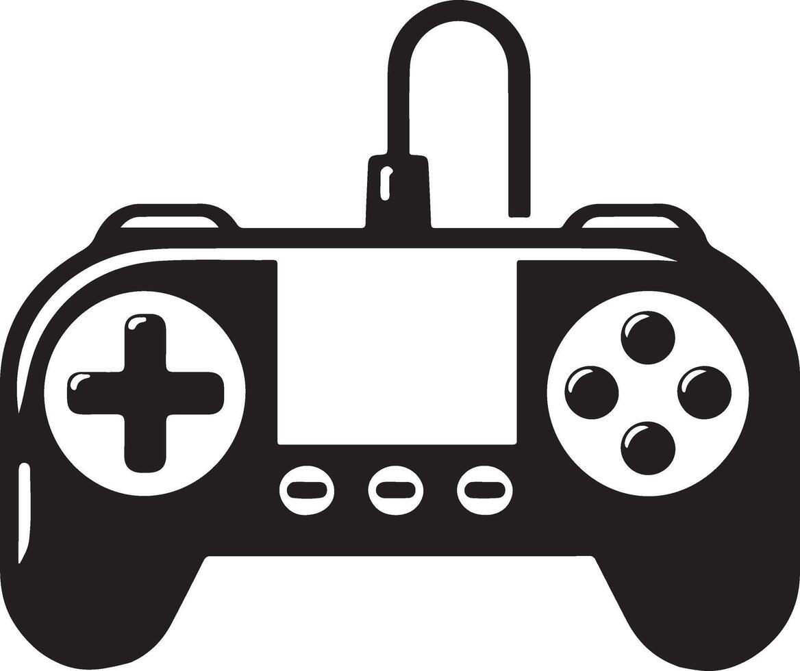 game controller or gamepad flat icon for gaming apps and websites vector