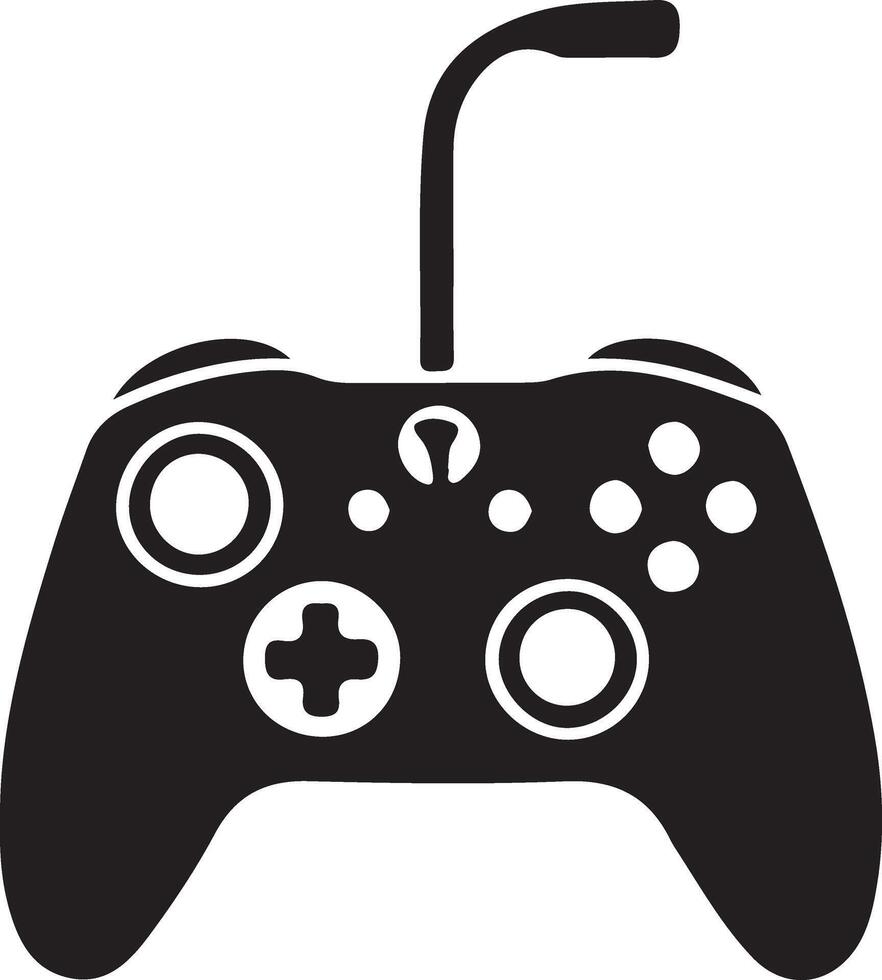 game controller or gamepad flat icon for gaming apps and websites vector