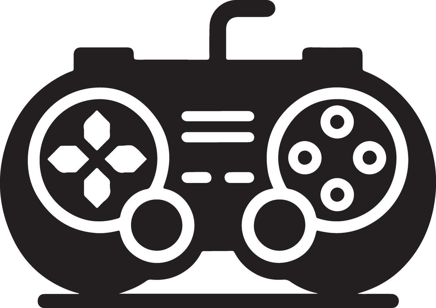game controller or gamepad flat icon for gaming apps and websites vector